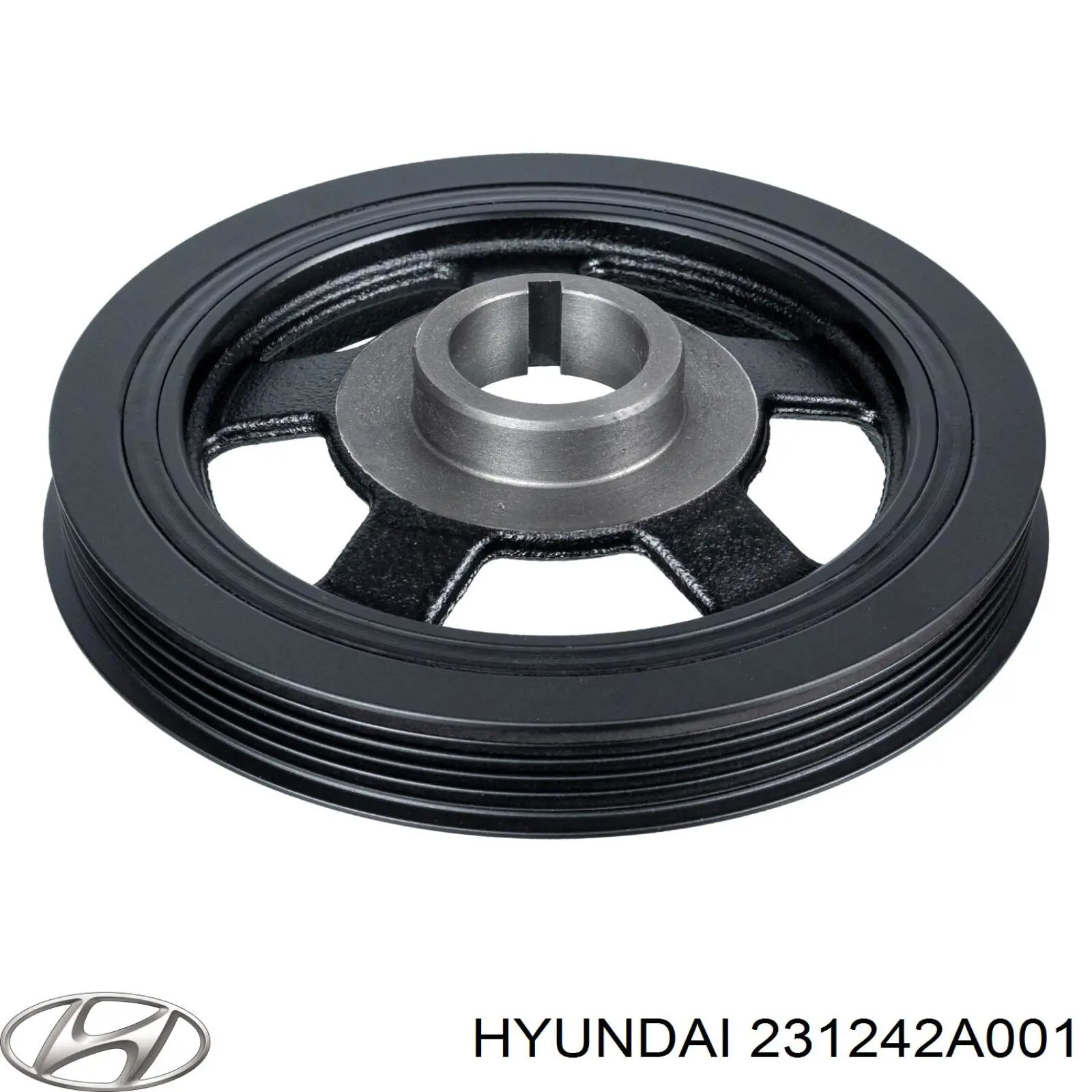 Шкив коленвала 231242A001 Hyundai/Kia