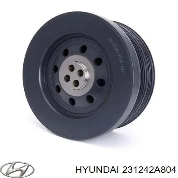 Шкив коленвала 231242A804 Hyundai/Kia