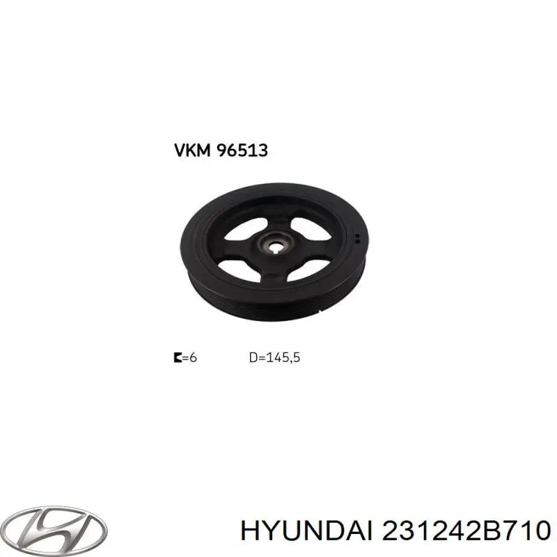 231242B710 Hyundai/Kia шкив коленвала