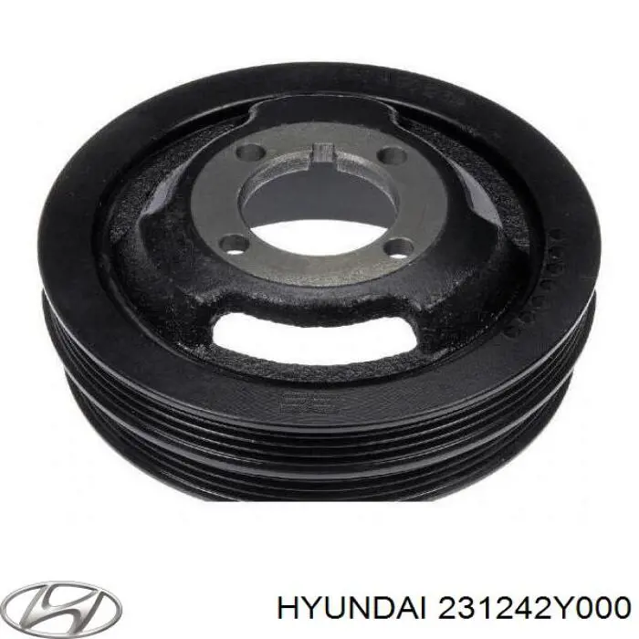 Шкив коленвала 231242Y000 Hyundai/Kia