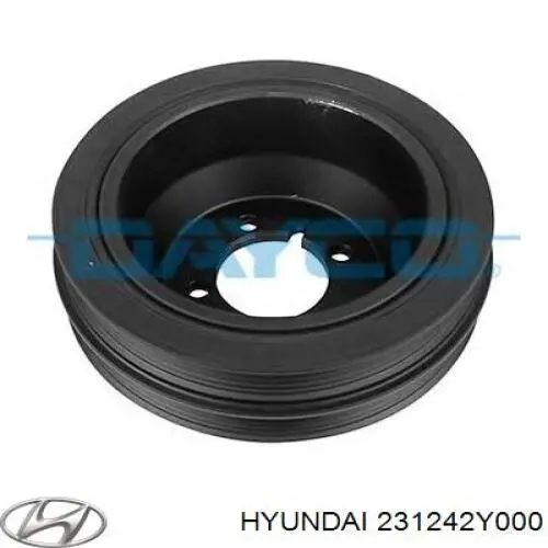 Шкив коленвала (демпфер) Hyundai/Kia 231242Y000 цена, от 22.81 USD