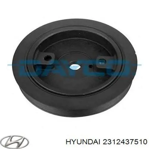 Купить 2312437510 Hyundai/Kia Шкив-демпфер коленвала