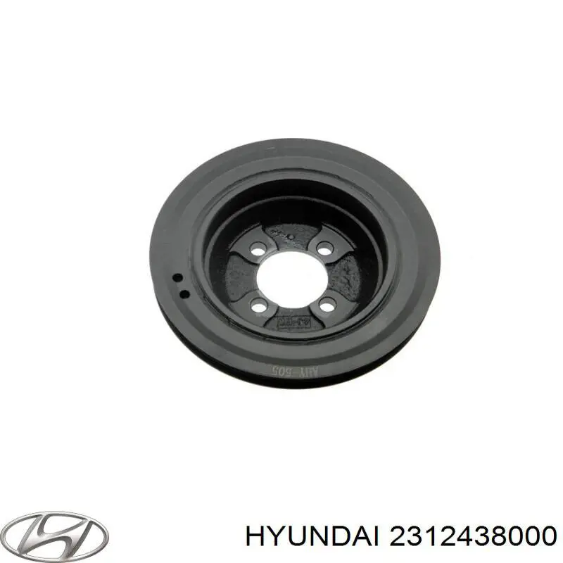 2312438000 Hyundai/Kia шкив коленвала