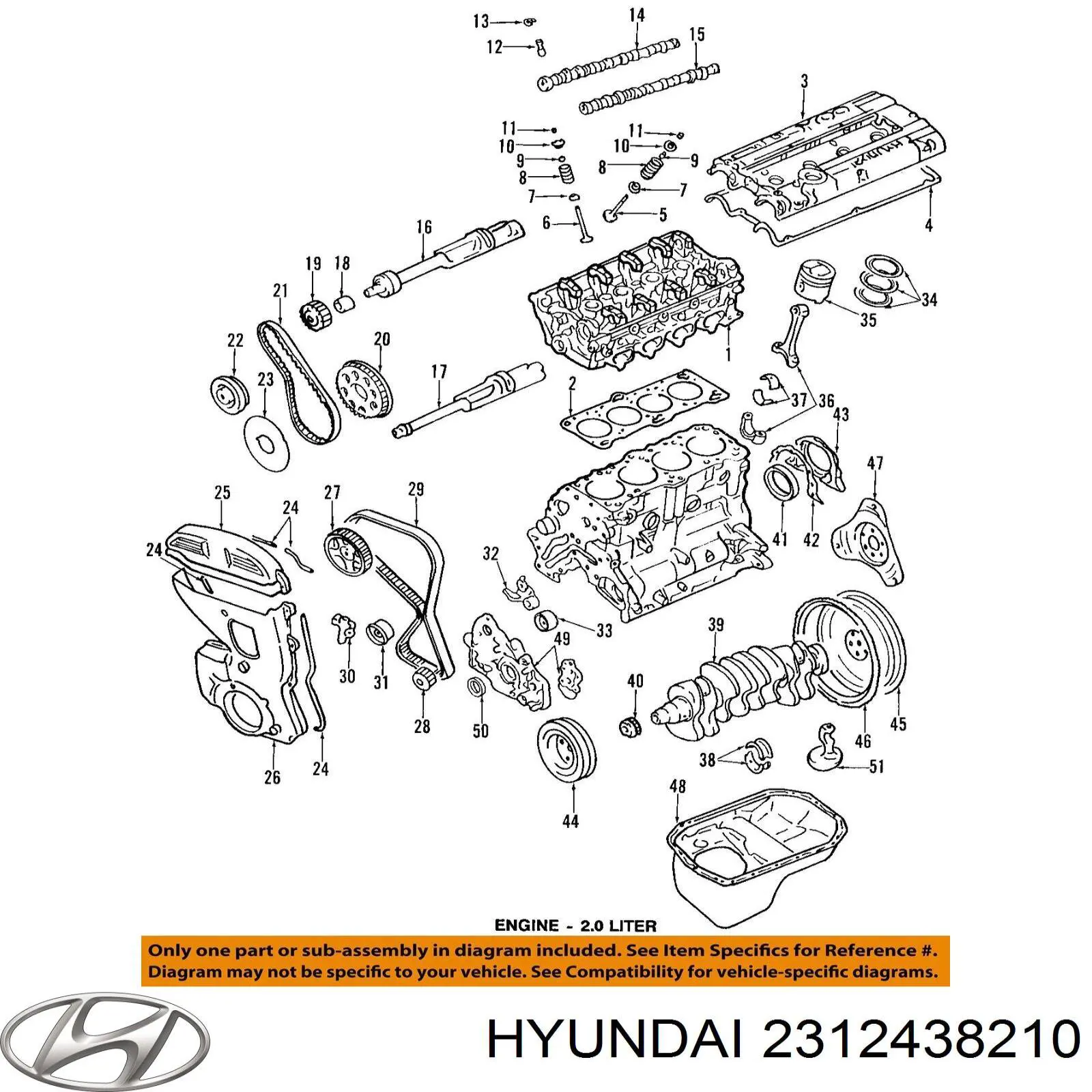 Шкив коленвала (демпфер) Hyundai/Kia 2312438210 цена, от 62.08 USD