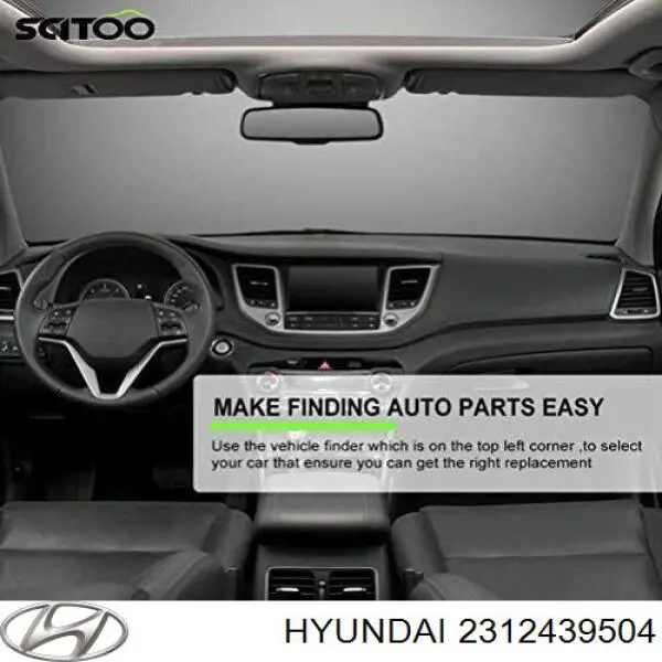 Шкив коленвала 2312439504 Hyundai/Kia