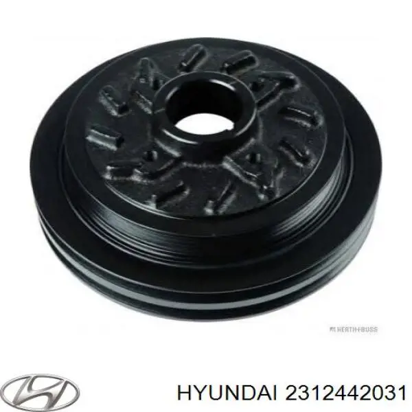 Шкив коленвала 2312442031 Hyundai/Kia