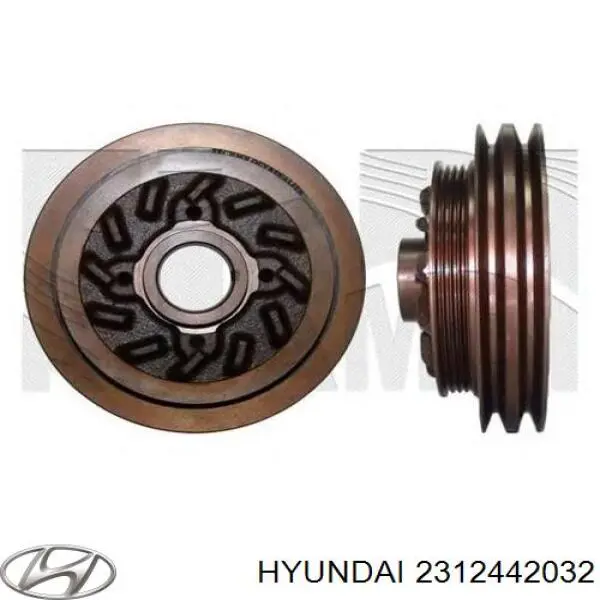 Купить 2312442032 Hyundai/Kia Шкив-демпфер коленвала