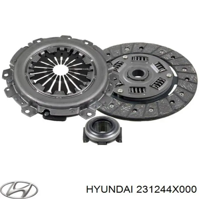 Шкив коленвала 231244X000 Hyundai/Kia