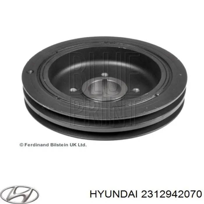 Шкив коленвала (демпфер) Hyundai/Kia 2312942070 цена, от 51.78 USD