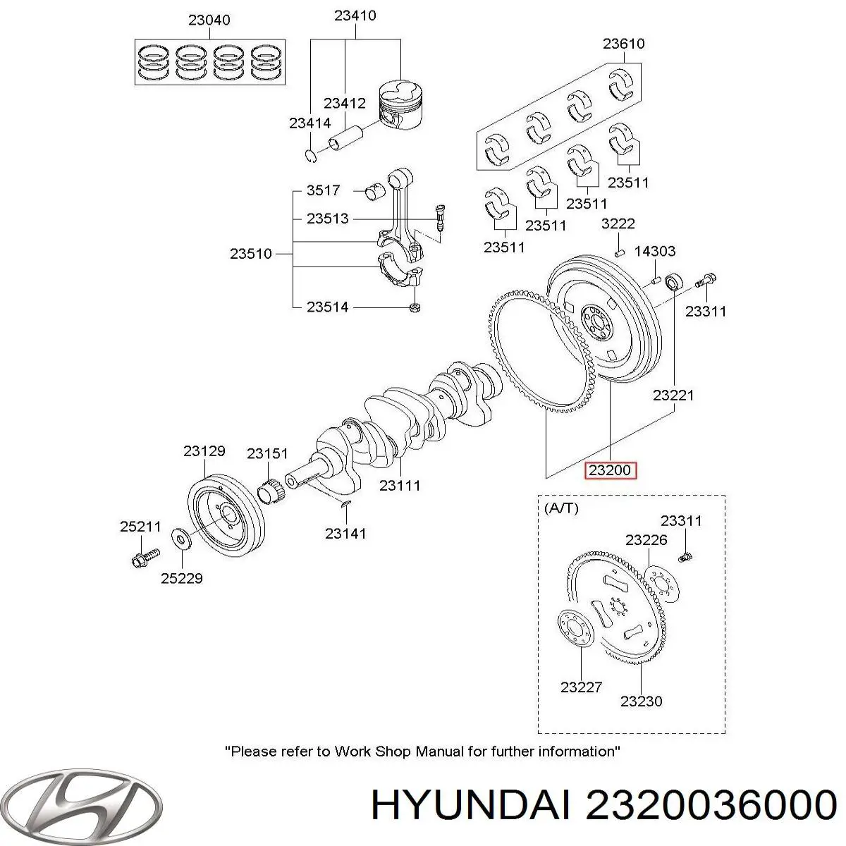 2320036000 Hyundai/Kia 