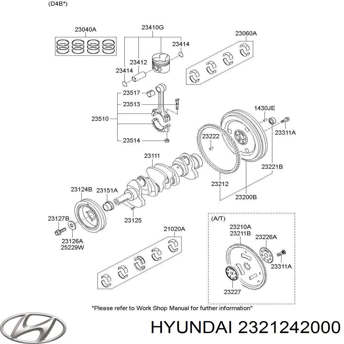 Венец маховика Hyundai/Kia 2321242000 цена, от 23.19 USD