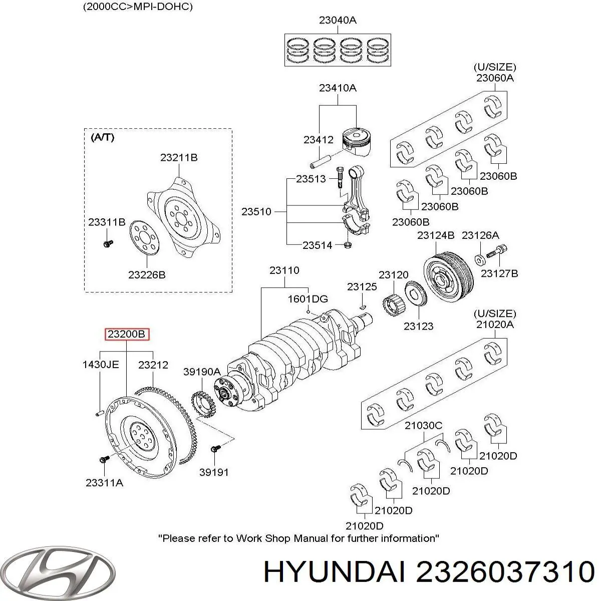 Маховик двигателя Hyundai/Kia 2326037301 цена, от 375.94 USD