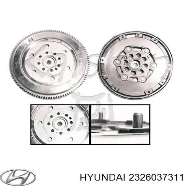 Маховик сцепления Hyundai/Kia 2326037311
