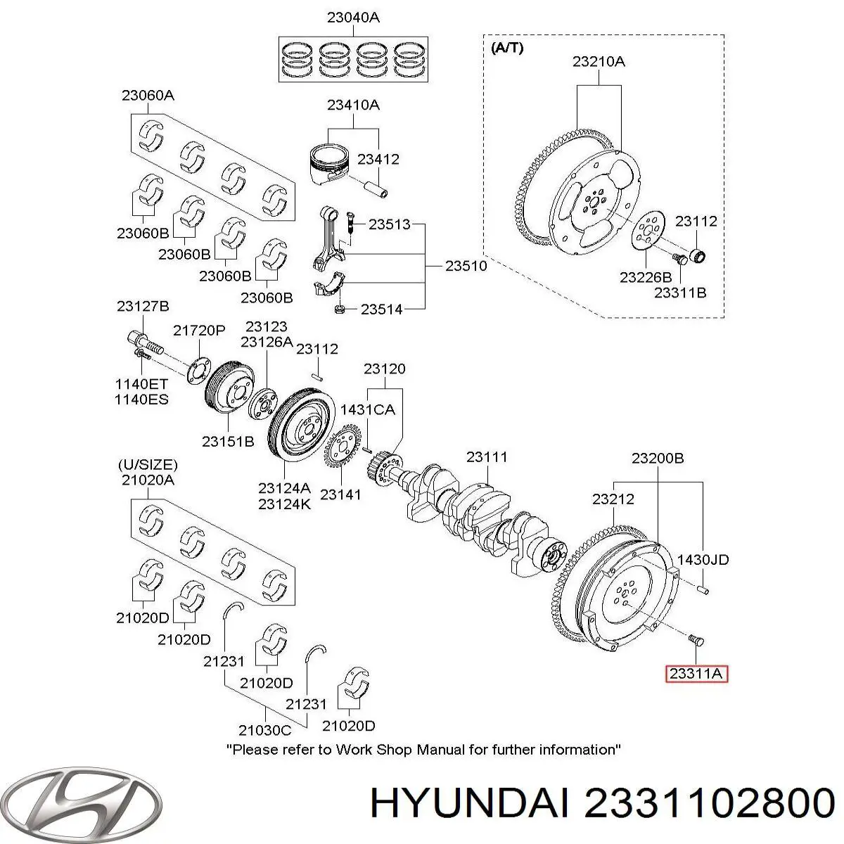  2331102800 Hyundai/Kia