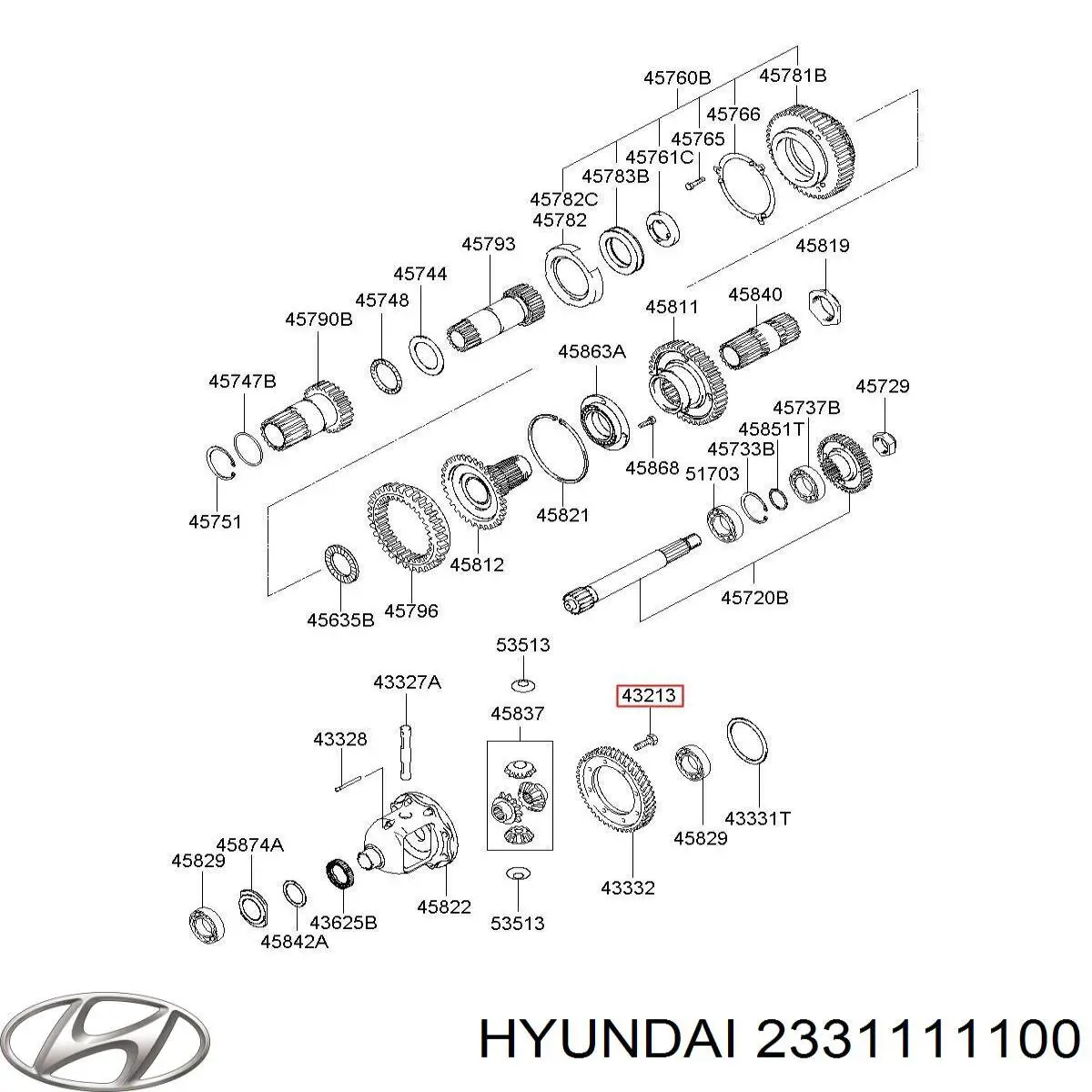  Hyundai/Kia 2331111100 цена, от 3.97 USD