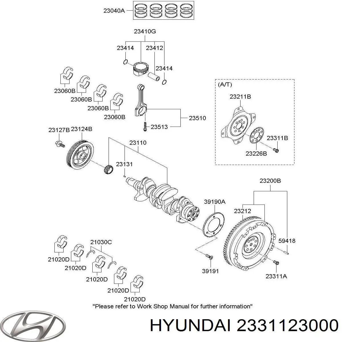  2331123000 Hyundai/Kia