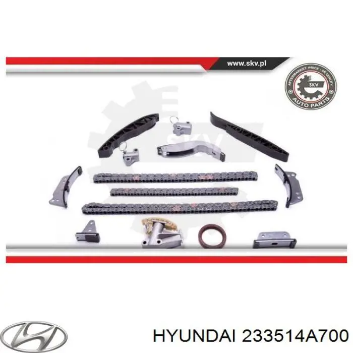 Цепь ГРМ нижняя 233514A700 Hyundai/Kia