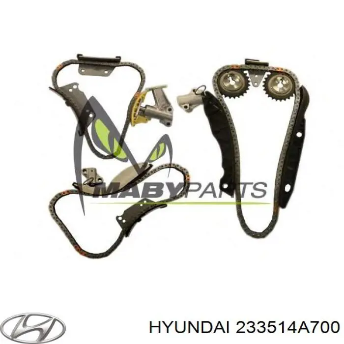 Купить 233514A700 Hyundai/Kia Цепь ГРМ нижняя