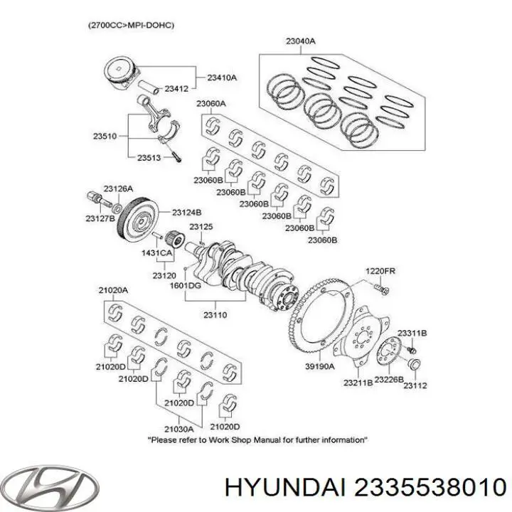 Шайба коленвала Hyundai/Kia 2335538010 цена, от 70.59 USD