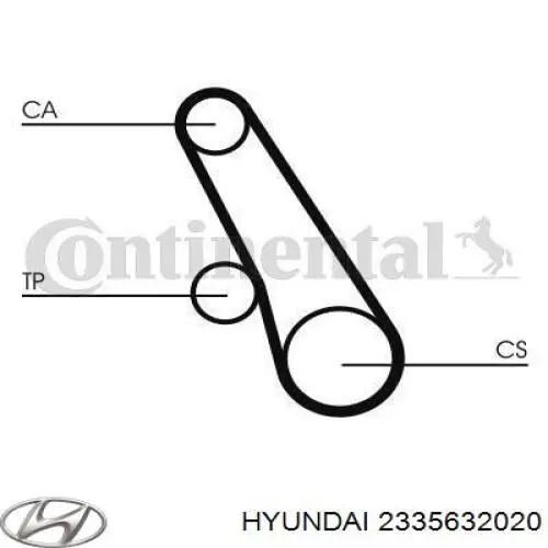 Ремень балансировочного вала Hyundai/Kia 2335632020 цена, от 4.06 USD
