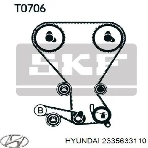 Ремень балансировочного вала Hyundai/Kia 2335633110