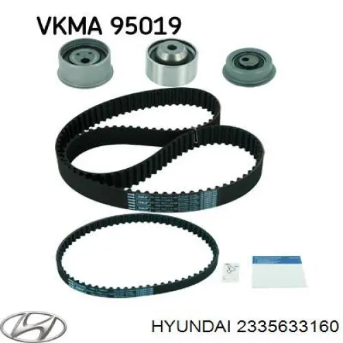 Купить 2335633160 Hyundai/Kia Ремень балансировочного вала
