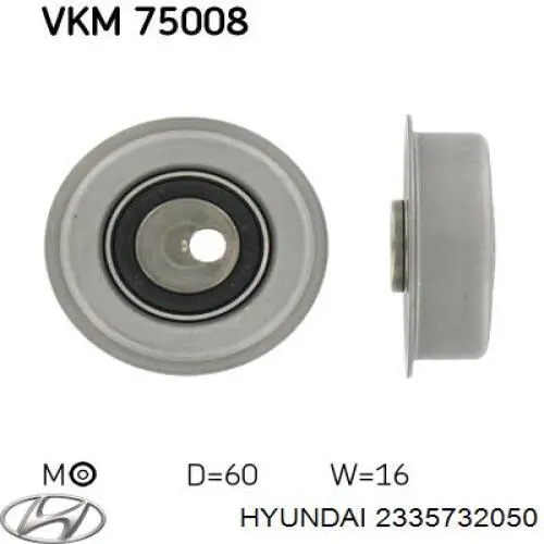 Ролик натяжителя балансировочного ремня Hyundai/Kia 2335732050 цена, от 10.23 USD