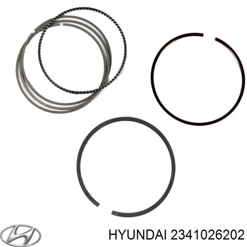 Поршень без колец HYUNDAI 2341026202