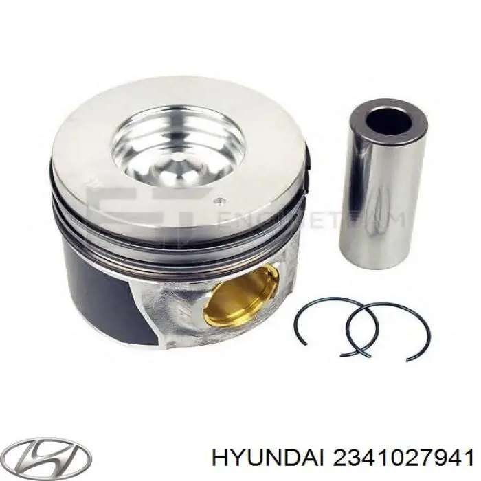 2341027941 Hyundai/Kia поршень с пальцем без колец, std