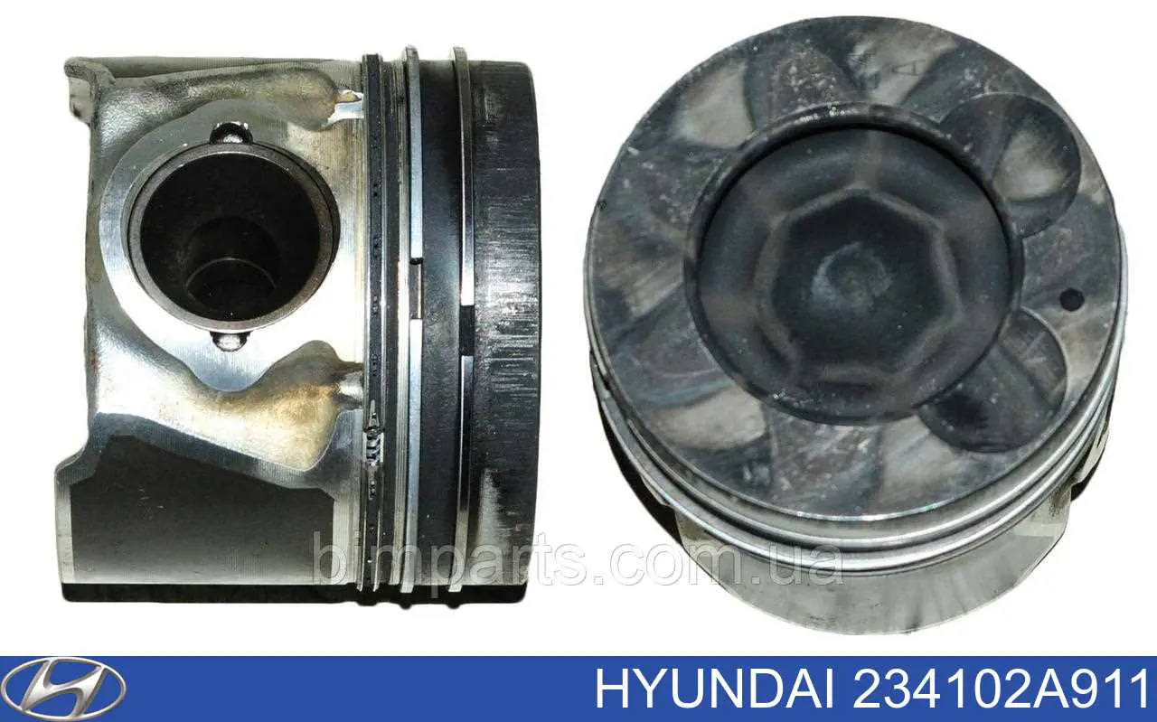 234102A900 Hyundai/Kia pistão com passador sem anéis, std