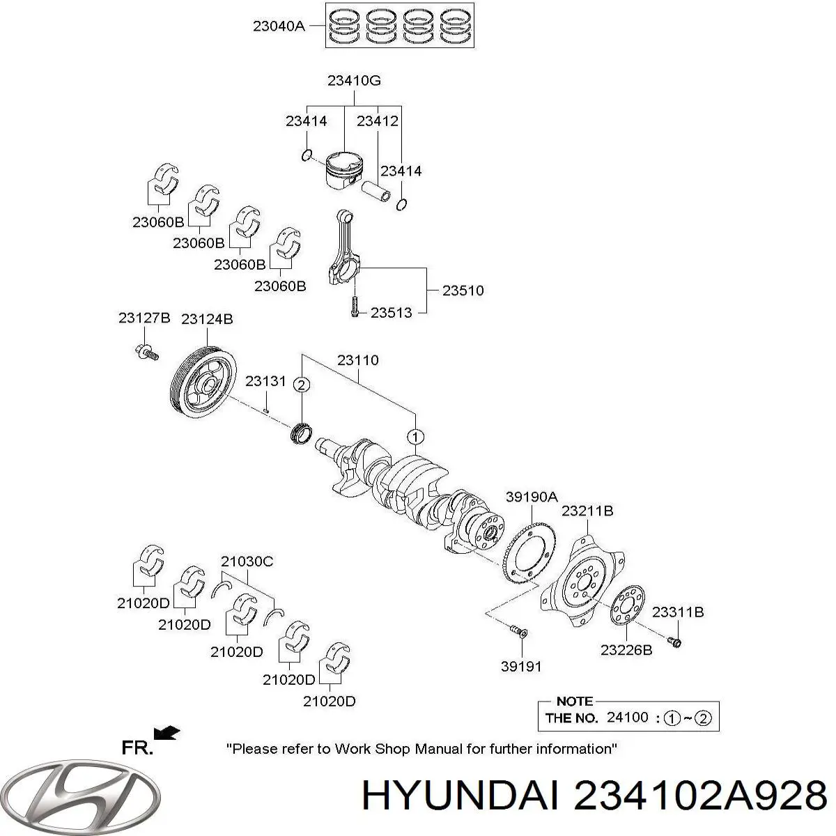  234102A928 Hyundai/Kia