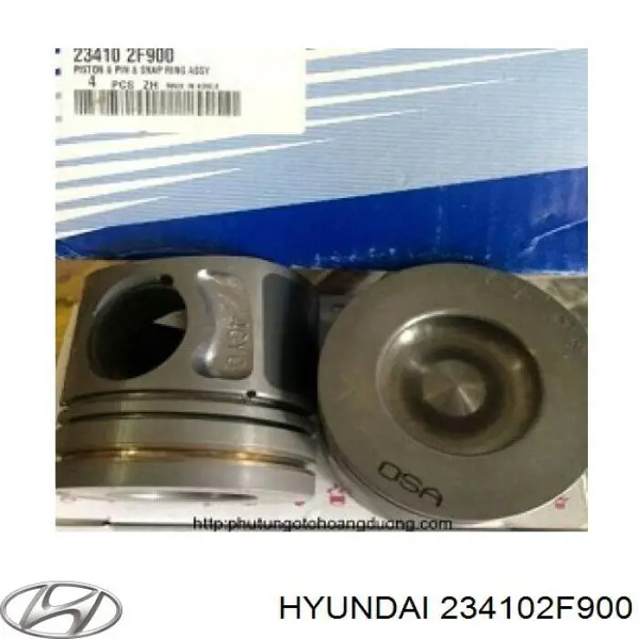 Поршень с пальцем без колец, STD Hyundai/Kia 234102F900 цена, от 34.14 USD