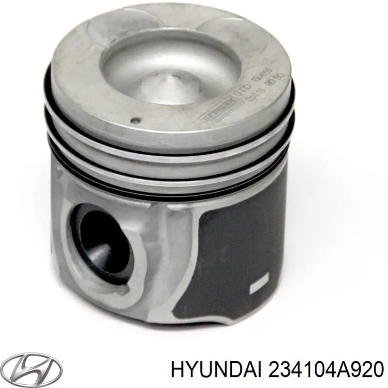 234104A920 Hyundai/Kia pistão com passador sem anéis, std
