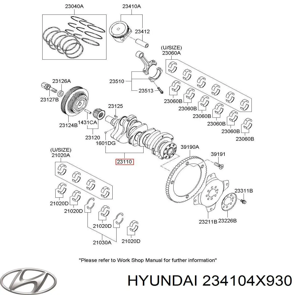  234104X930 Hyundai/Kia