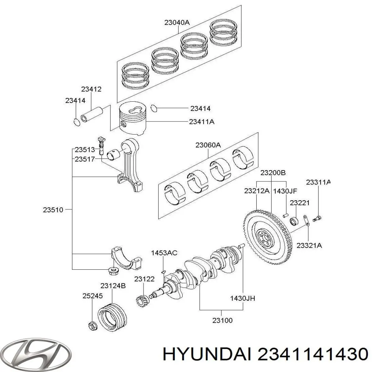  2341141430 Hyundai/Kia