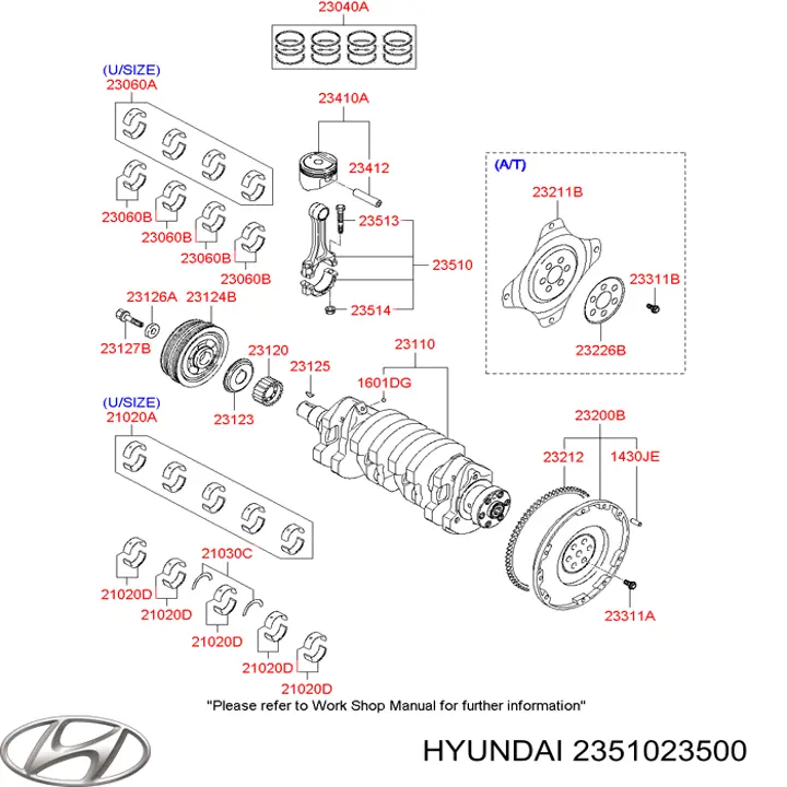 2351023500 Hyundai/Kia 