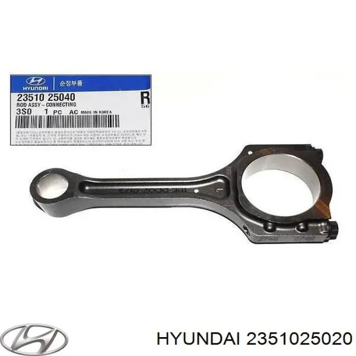 Шатун поршня двигателя 2351025010 Hyundai/Kia