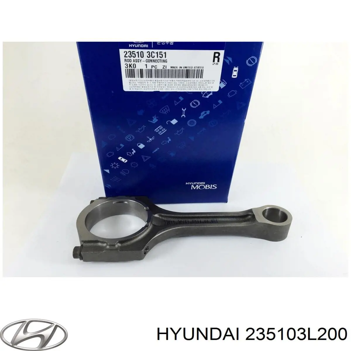 Купить 235103L200 Hyundai/Kia Шатун поршня двигателя