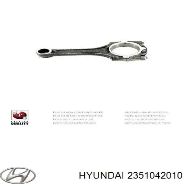 Шатун поршня двигателя 2351042010 Hyundai/Kia
