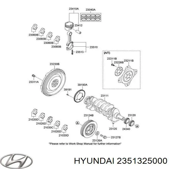 Болт шатуна Hyundai/Kia 2351325000 цена, от 6.17 USD