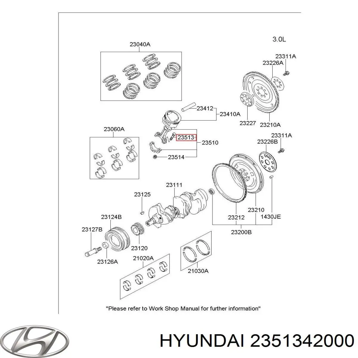 Купить 2351342000 Hyundai/Kia Болты для шатунов