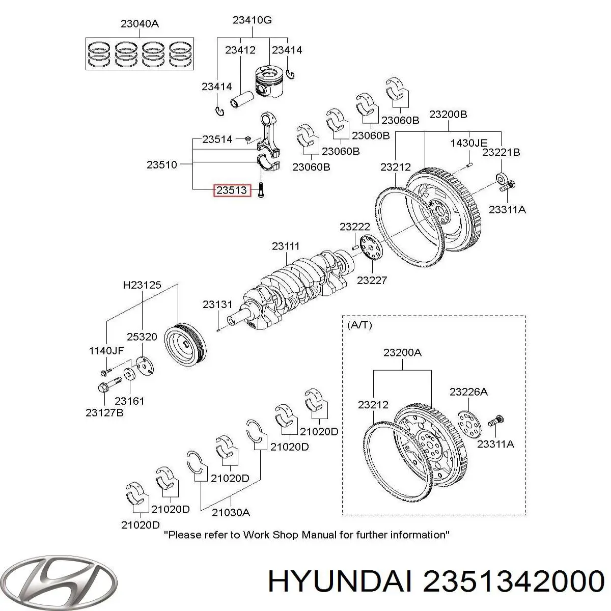 Болт шеек шатуна Hyundai/Kia 2351342000 цена, от 5.82 USD