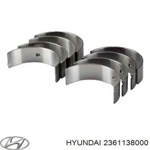 Вкладыши шатунные 2361138000 Hyundai/Kia