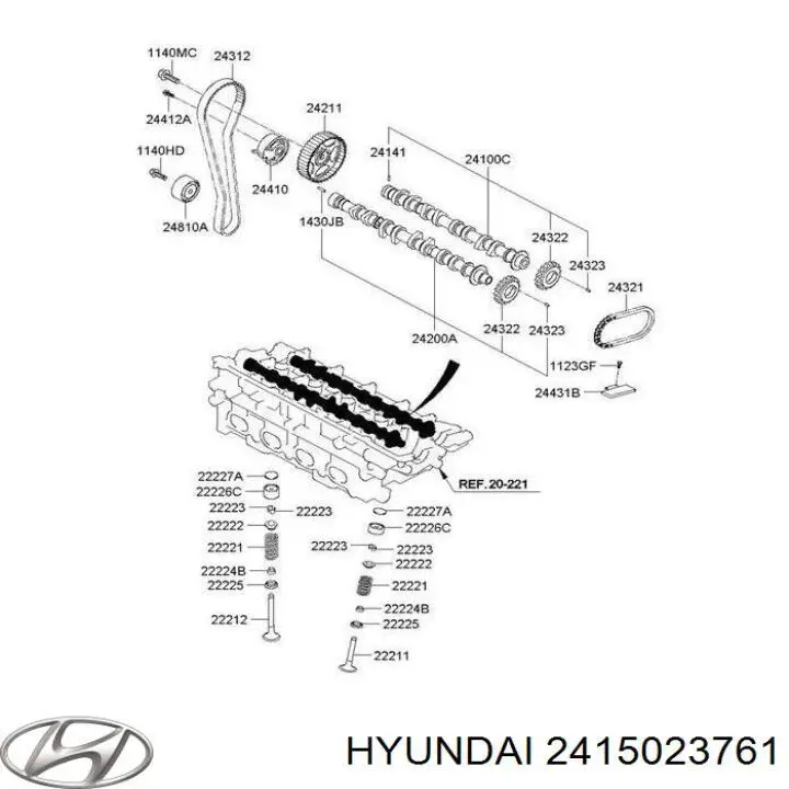 Фильтр регулятора фаз газораспределения Hyundai/Kia 2415023761 цена, от 13.67 USD