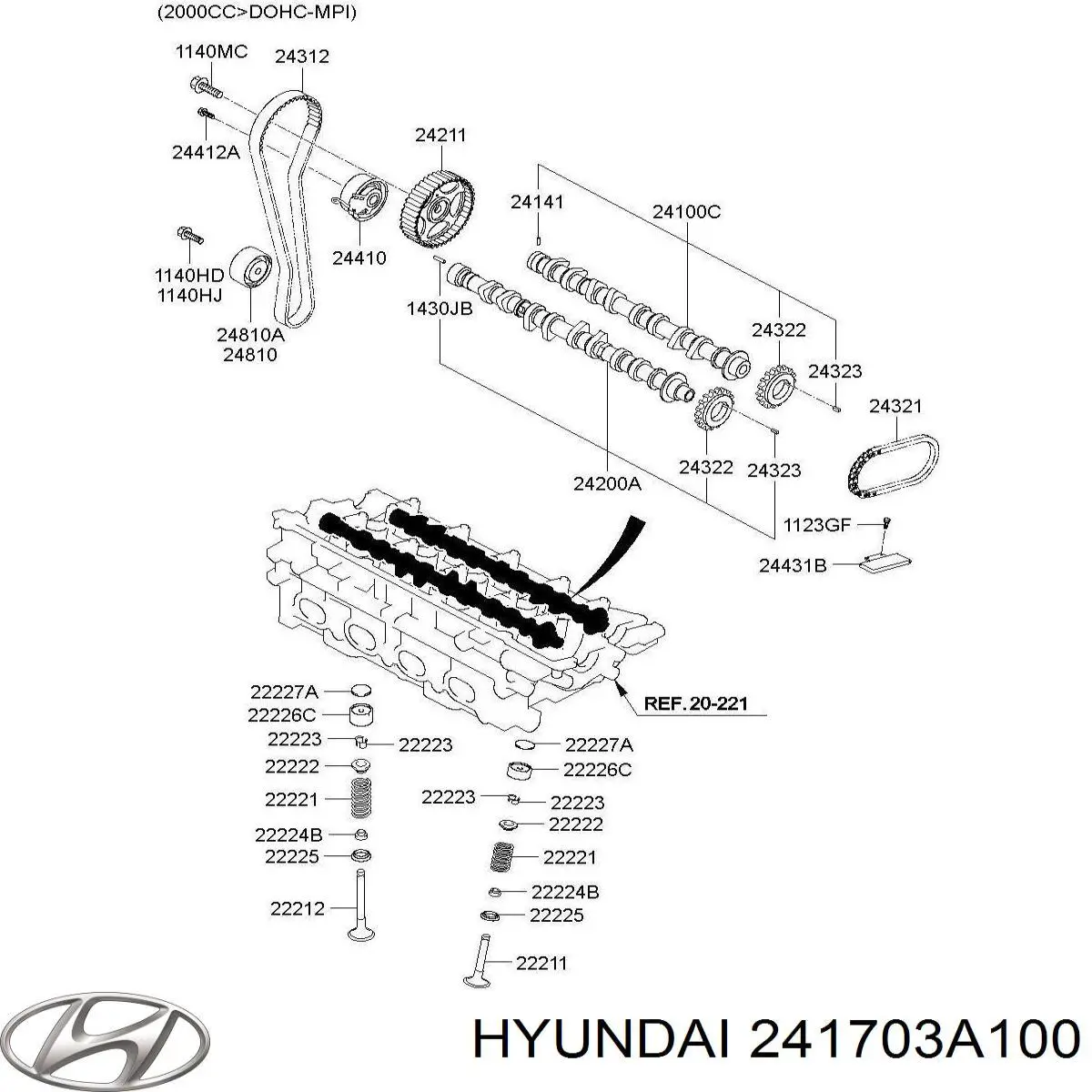 Рокер клапана Hyundai/Kia 241703A100 цена, от 8.62 USD