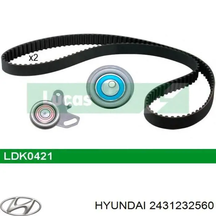 Ремень ГРМ 2431232560 Hyundai/Kia