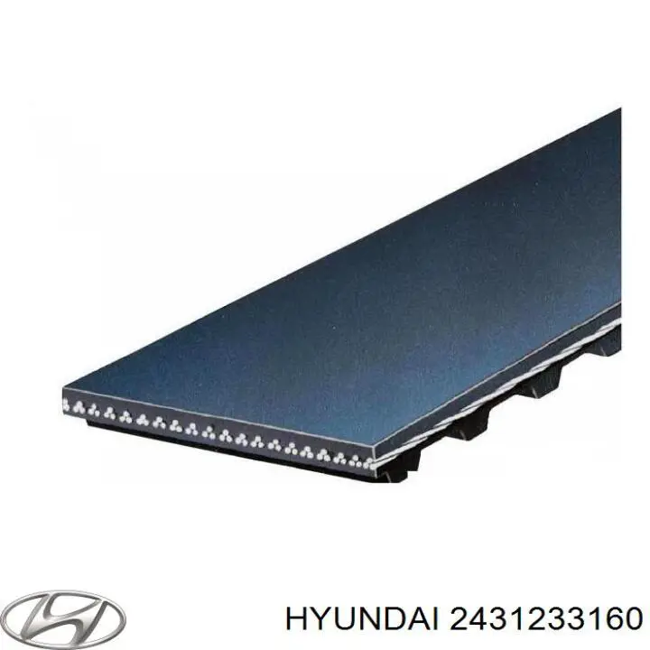 Зубчатый ремень Hyundai/Kia 2431233160 цена, от 25.75 USD