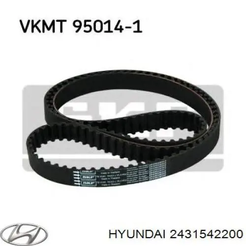 Купить 2431542200 Hyundai/Kia Ремень газораспределительного механизма