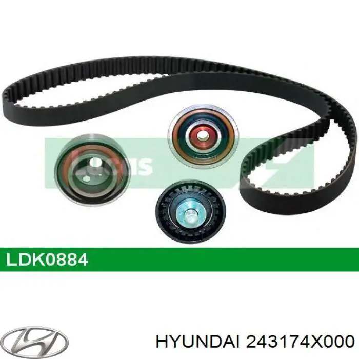 Паразитный ролик ГРМ 243174X000 Hyundai/Kia