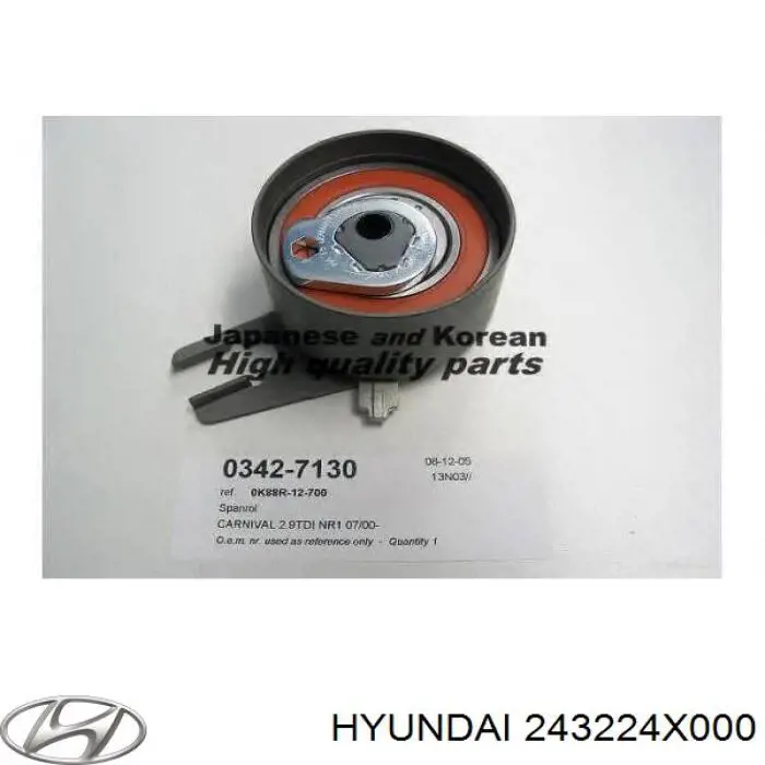 243224X000 Hyundai/Kia Rolo de reguladora de tensão da correia do mecanismo de distribuição de gás